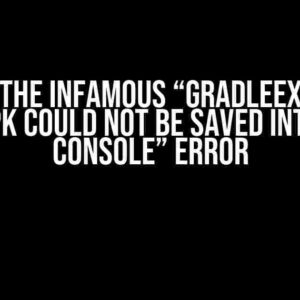 Solving the Infamous “GradleException: The APK could not be saved into HMS console” Error